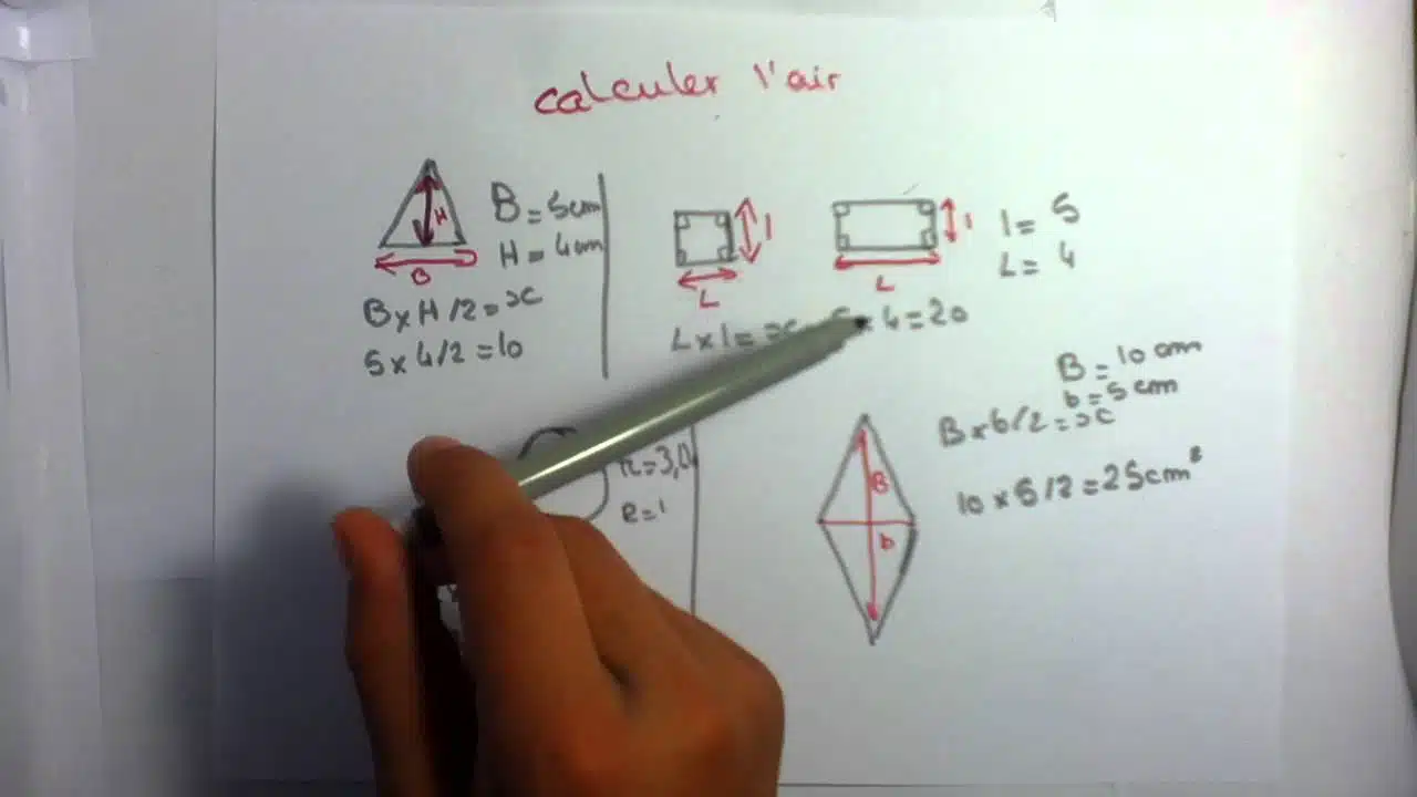 calculer l'aire d'un triangle