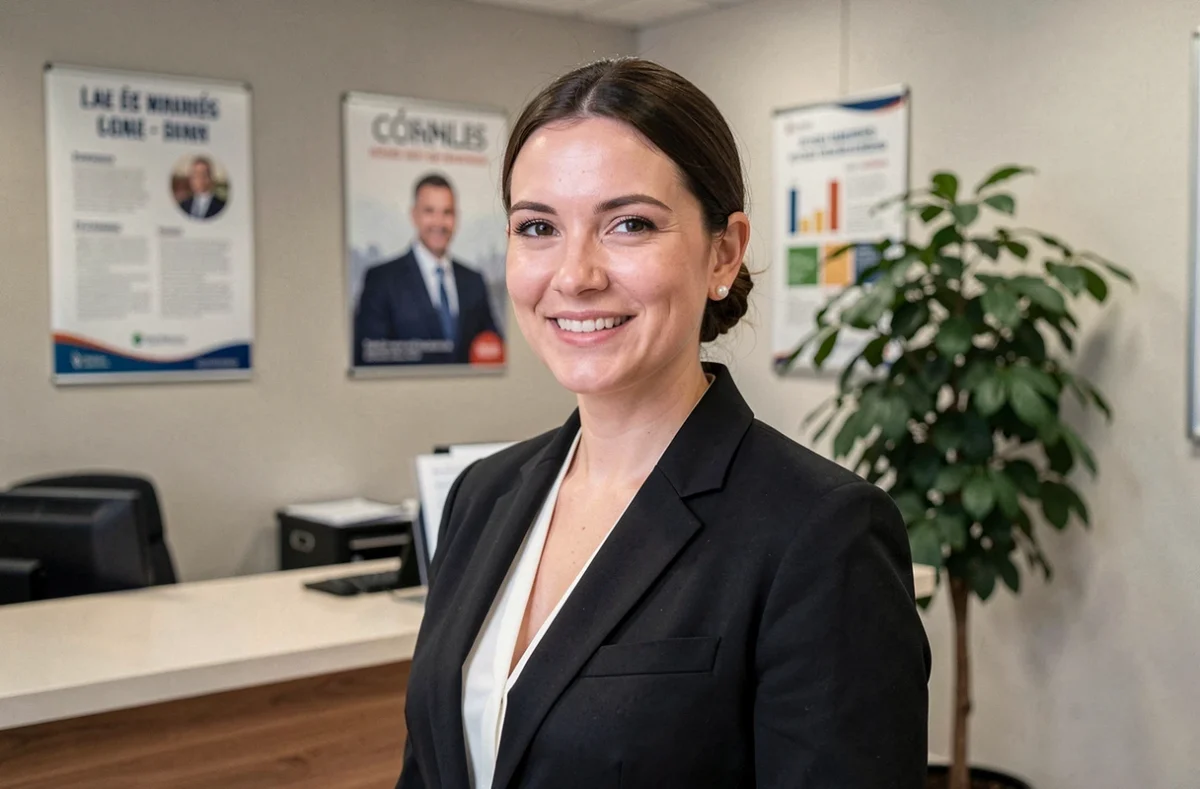 Maître Marion Famery, avocate généraliste au Havre, dans son cabinet